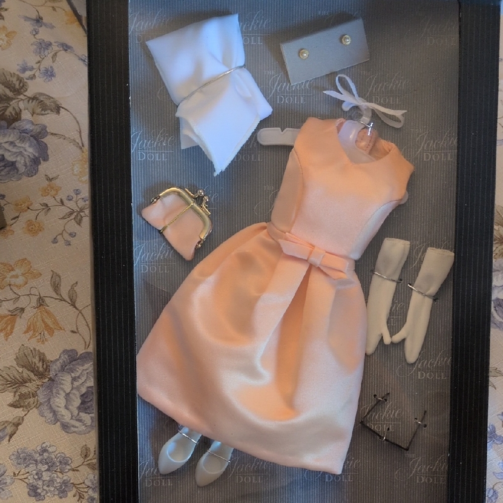 Peach Dress and Accessories Set